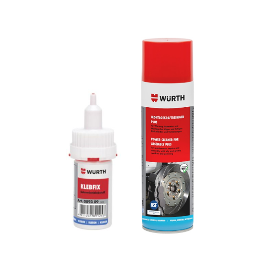 Slika Sekundno lepilo NSF (20 g) + razmaščevalec NSF v spreju (500 ml)