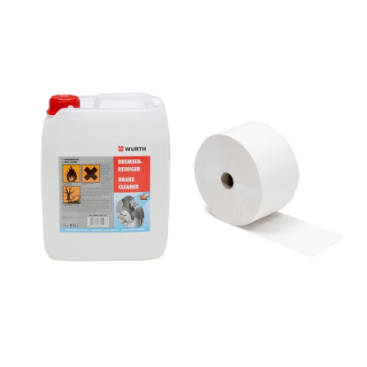 Slika Razmaščevalec (5 l) + papirnate briseče (2 slojne, 1.400 listov  v roli)