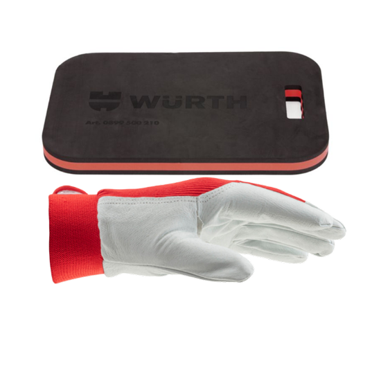 Slika Set keramičar s podlogo za kolena + 2 paroma usnjenih rokavic Protect