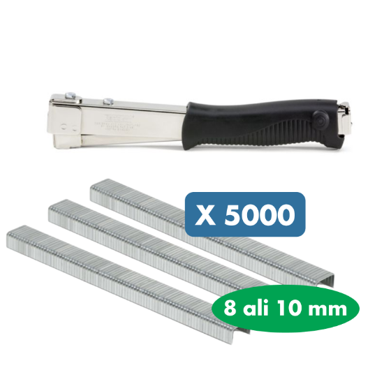 Slika Udarni spenjač z ergonomskim ročajem + GRATIS 5000 sponk