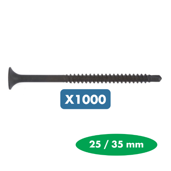 Slika 1000 x vijak za suho montažo s samovrtalno konico, 3,5 mm