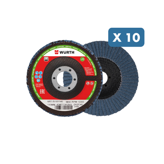 Slika 10 lamelnih plošč premera 115 mm, na voljo različne granulacije