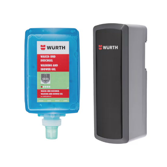 Slika Gel za umivanje in prhanje (1500 ml) + črn brezkontaktni dozirnik