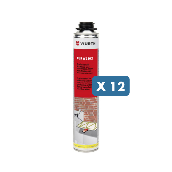 Slika 12 x PU Pena lepilo za izolacijske plošče, 750 ml