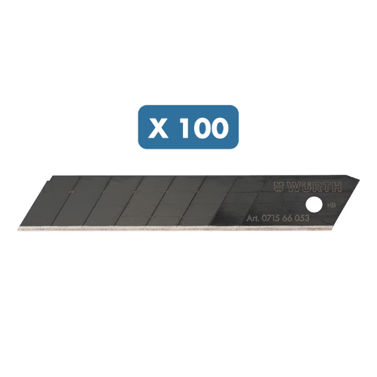 Slika Nadomestna rezila MultiPack, 18 mm (100 kosov)"Black"