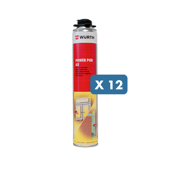 Slika 12 x montažna visoko volumenska PU Pena, 800 ml