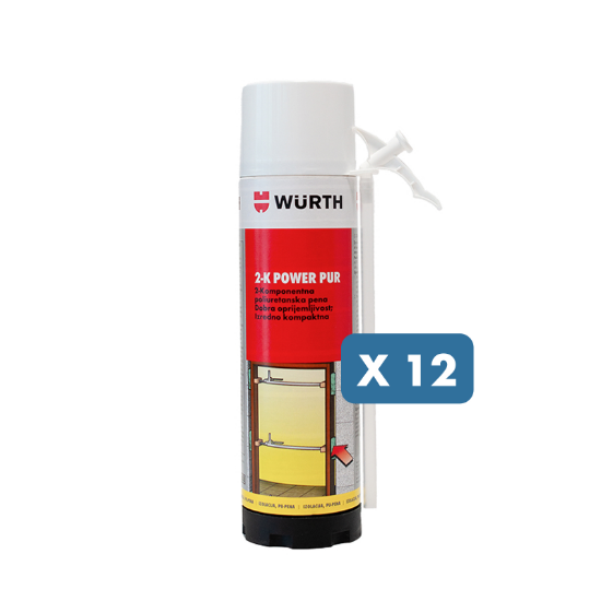 Slika 12 x montažna dvokomponentna PU Pena, 400 ml