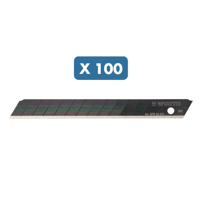 Slika Nadomestna rezila MultiPack, 9 mm (100 kosov)"Black"