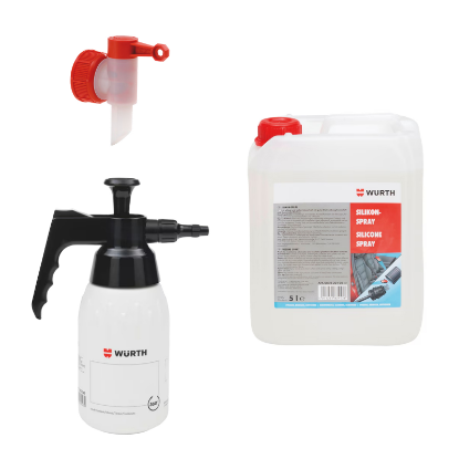 Slika Silikon sprej (5 l), izlivna pipa + 360° ročna pršilka (1 l)