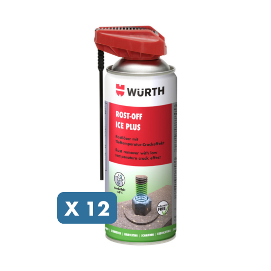 Slika 12 x odvijač sprej Rost Off Ice Plus (400 ml), za zelo zahtevne primere uporabe