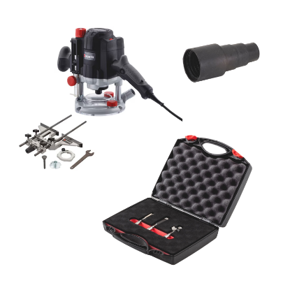 Slika Nadrezkar za les z globino rezkanja do 60 mm + 3 rezkarji v kovčku