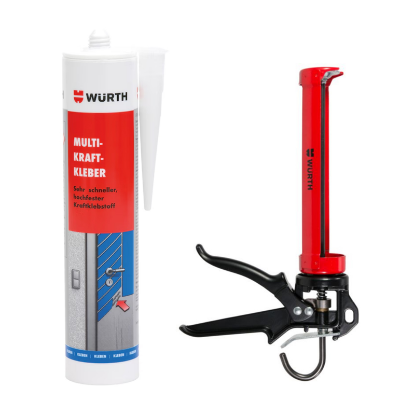 Slika 12 x močno večnamensko lepilo (310 ml) z/brez ročne pištole za kartuše