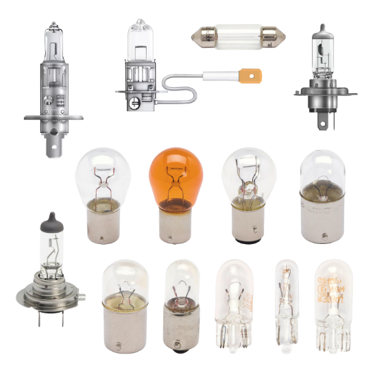 Slika Set 210 avtomobilskih žarnic in stojalo za žarnice