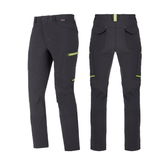 Slika Lahke delovne hlače Stretch Evolution, antracit/limeta