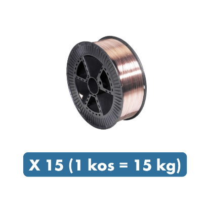 Slika Varilna žica SG2 premera 1,0 mm, 15kg na plastičnem kolutu