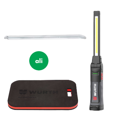 Slika Ročna delovna LED svetilka "Twinblade+" + montažni vzvod ali delovna podloga