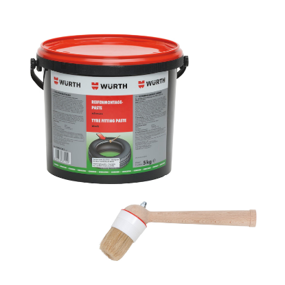 Slika 5 kg črne vulkanizerske paste + čopič za montažo