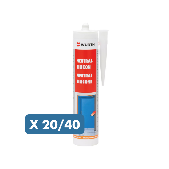 Slika Silikon neutral (bel ali transparenten), 20 x 310ml