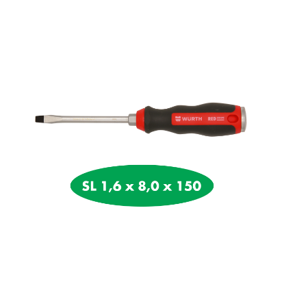 Slika IZVIJAČ UDARNI (GO-THROUGH), HEKSAGONALNO STEBLO, S2, SL 1,6 X 8,0 X 150