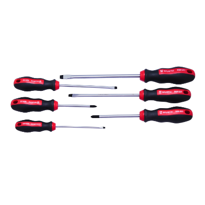 Slika SET IZVIJAČEV, S2, KRIŽNI PH + RAVNI SL, 6 KOSOV