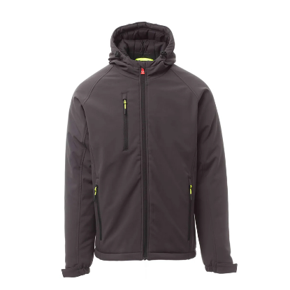 Slika ZIMSKA DELOVNA JAKNA SOFTSHELL GALE PAD, ANTRACITNA BARVA