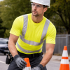 Slika KRATKA DELOVNA MAJICA AVENUE HI/VIS FLUO, ORANŽNA ALI RUMENA