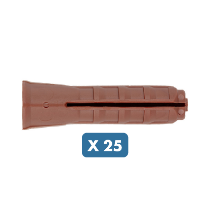 Slika 25 x namenski zidni vložki 10 x 55 za sidranje v siporex